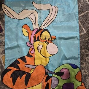 Vintage Tigger Easter Flag 39x29inch Winnie The Pooh Easter Eggs